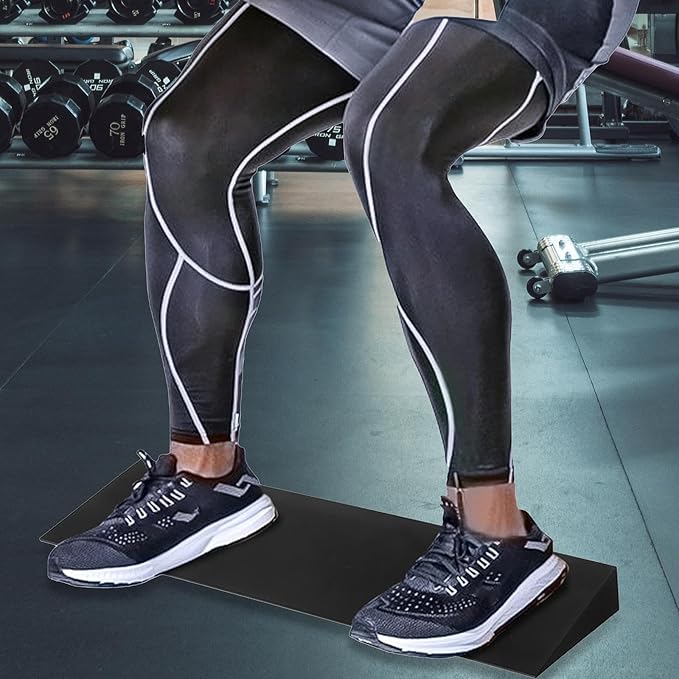 Squat Wedge Block Slant Board Heel Stretcher Nonslip Elevated Squat Calf Stretcher for Pushup Home Gym Practice Fitness