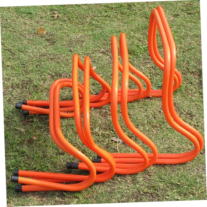 2 Pcs Plastic Speed Hurdles 15cm Wear-Resistant Agility Training Equipment for Youth Soccer Football Running Training