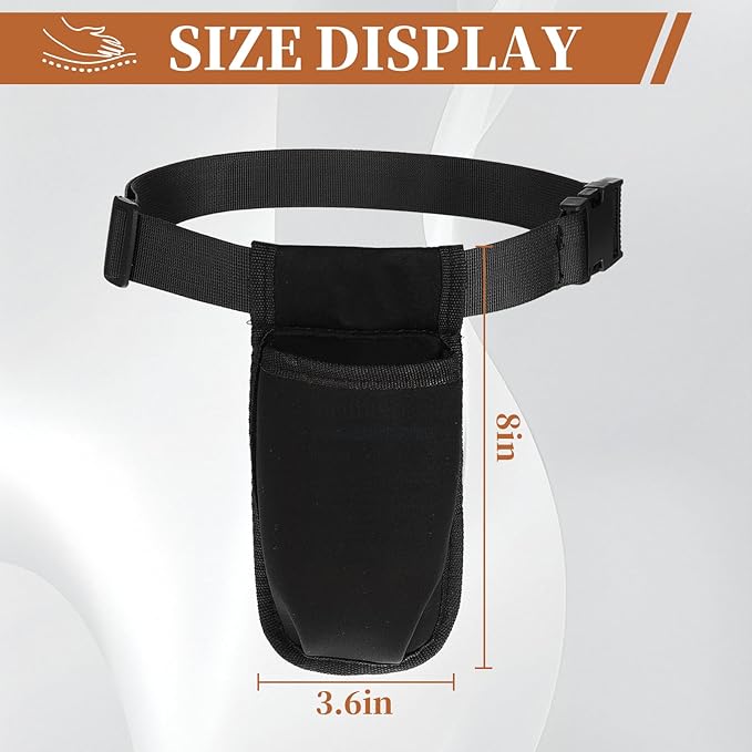 2 PCS Black Portable Massage Lotion Holster, Adjustable Massage Oil Bottle Belt