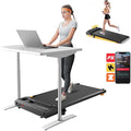 Walking Pad Treadmill with 10% Incline, Under Desk Treadmill, Compact Portable Treadmills for Home Office, 285lbs Capacity, APP/Remote Control, Exercise Anytime, Low-Noise