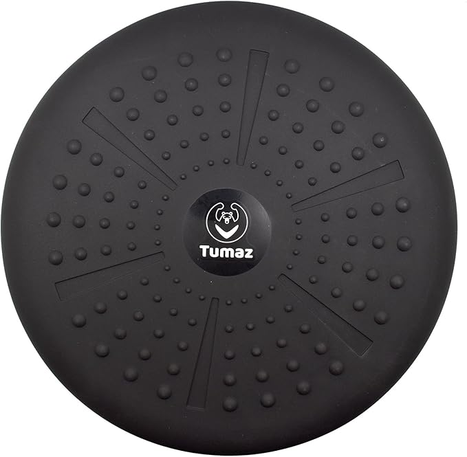 Tumaz Wobble Cushion - Wiggle Seat to Improve Sitting Posture & Stay Focused for Sensory Kids, Balance Disc to Core Strength & Flexible Seating [Extra Thick Balance Board, Pump Included Wobble Board]
