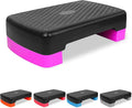 Exercise Workout Aerobic Step Platform Trainer, 18" Aerobic Stepper with 4"-6" Adjustable Height Risers
