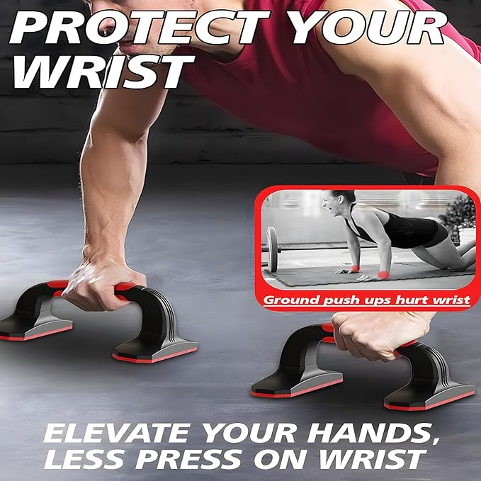 Pushup Bars，Non-Slip Push-Up Handles with Enhanced Grip – Lightweight & Eco-Friendly Fitness Solution for Man & Women