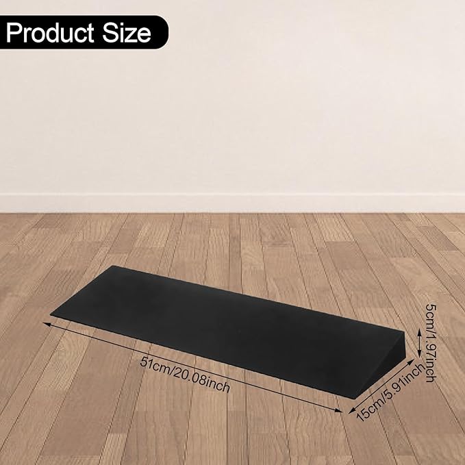 Colaxi Squat Wedge for Men & Women, Squat Wedge Incline Block, EVA Foam Slant Board for Calf Stretching, Elevated Squat Riser Block for Yoga/Pushup/Stretch/Strength/Pilates/Plank/Physical Therapy
