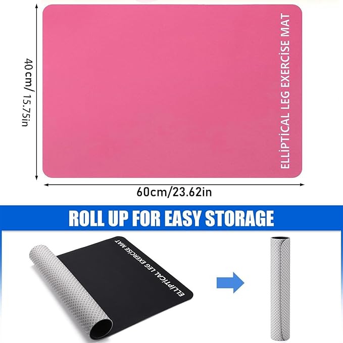 Leg Exerciser Non Slip Mat, Exercise Bike Trainer Protective Floor Mat , Sports Accessories for Under Stationary Bike, Fitness Equipment