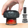 Becommend 5-in-1 Remote Cupping Kit for Massage Therapy with 20-Level Suction & Heat, Red Light – Cupping Set with 2 Replaceable Cups for Back Pain, Knots, Soreness Relief (Black)