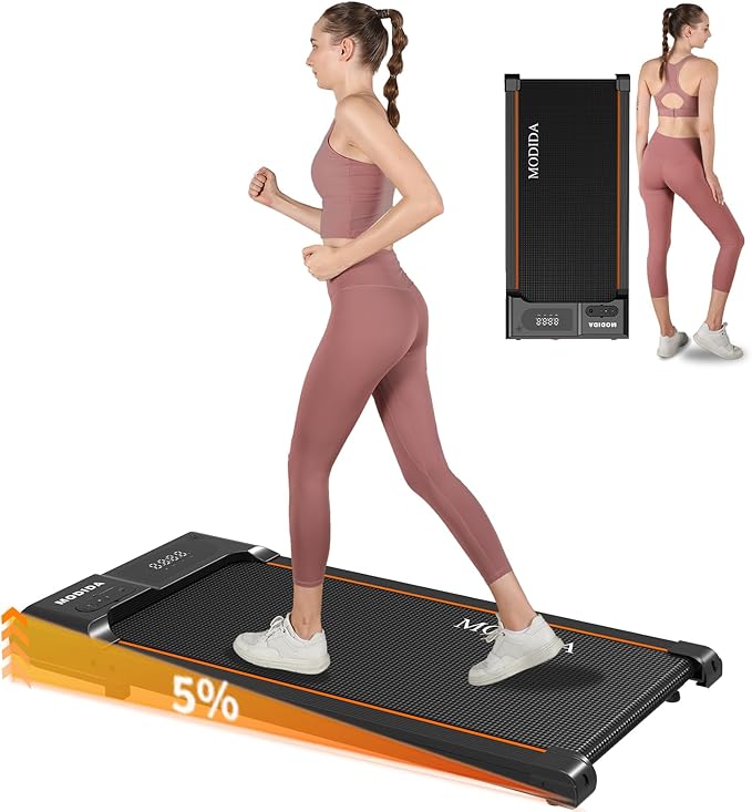 3 in 1 Walking Pad Treadmill with Handle | 1.5HP Under Desk Treadmill for Home Office | Foldable Compact Walking Jogging Running Machine | 220LBS Capacity, ≤45dB Quiet Treadmill