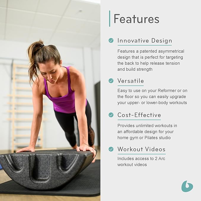 Balanced Body Bundle - Pilates Arc Step Barrel, Mini Mat for Pilates at Home