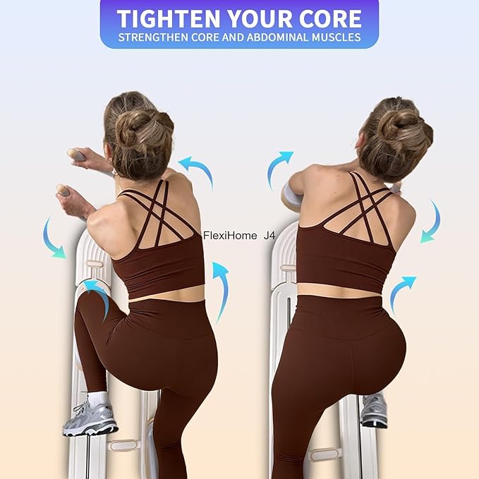 Spine Twist & Stretch Trainer Home Gym Swing Waist Exercise Machine, Ab & Back Stretcher for Core Lower Back Training, Full Body Stretch Twist Waist Leg Workout Equipment, US Local Ship
