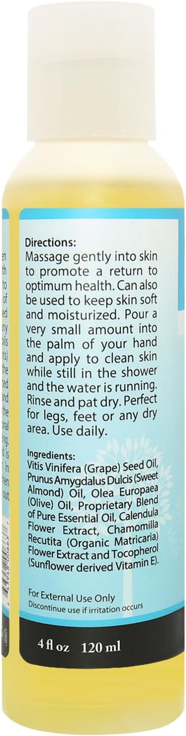Plantlife Rejuvenate Massage Oil - Absorbs Deeply into The Skin and is Circulated Throughout, Providing Optimum Benefit to The Mind and Body - Made in California 4 oz