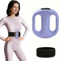 Vibration Plate for Lymphatic Drainage, Handheld Vibrate Plate for Weight Loss, Belly Fat Machine with Belt, Vibrating Platform with 8 Levels, Full Body Fascia Ring for Arm/Leg/Waist in Travel, Work