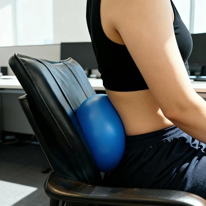 9 Inch Mini Exercise Ball - Portable Non-Slip Surface Yoga & Pilates Ball for Core Training, Fitness - Home & Office Use