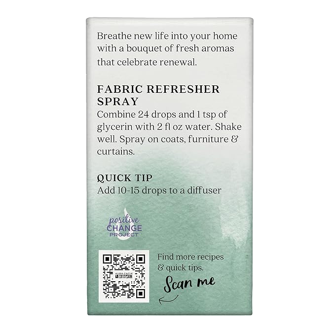 Aura Cacia Fresh Essential Oil Blend, Boxed 0.25 fl. oz. - Light Aroma, No Synthetic Fragrances