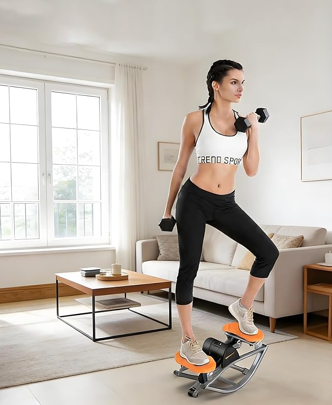The rock stepper,rock stepper side to side,Machine for Home Exercise 15 Minutes for Quick Fat Burning and Body Shaping，Suitable for Home, Apartment, and Dormitory Use