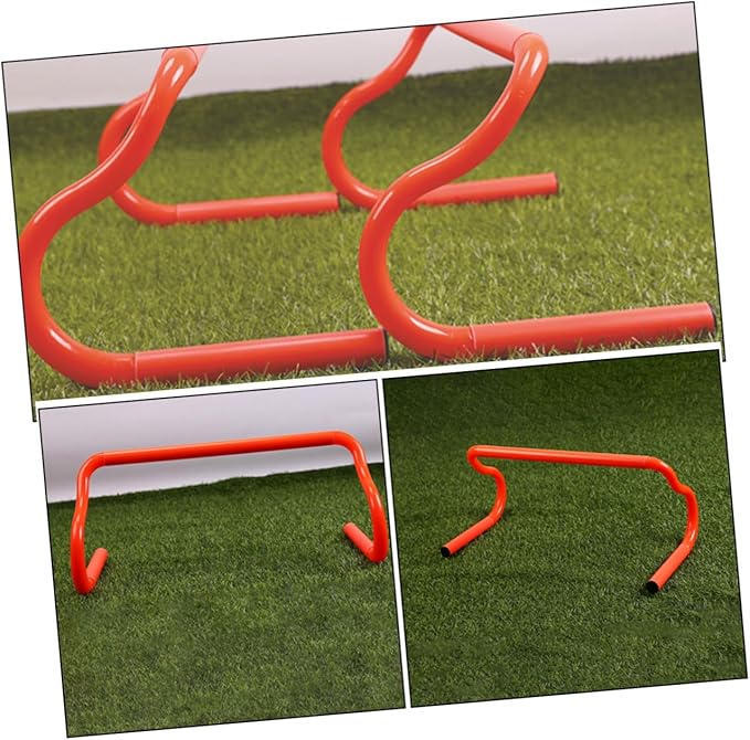3pcs Detachable Agility Speed Training Hurdles Adjustable Height Lightweight Portable Sports Hurdles for Soccer Football Basketball Athletes Practice
