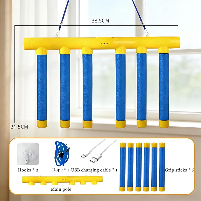 Reflex Challenge Game, 3 Adjustable Drop Stick Game, Reflex Game Falling Sticks for Hand Speed Challenge, Reaction Time & Hand Eye Coordination Training, Catching Sticks Game
