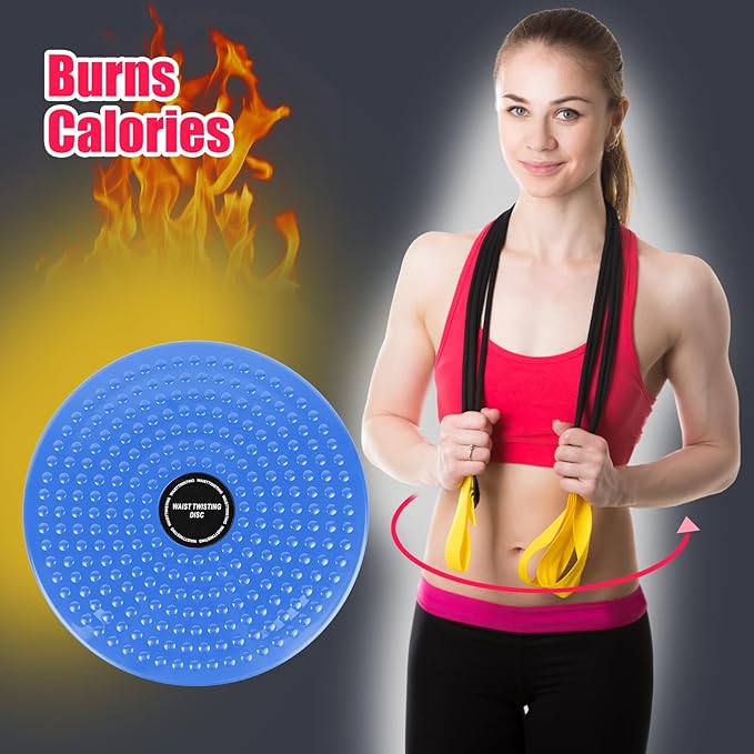 H H&J HUAJIAN Waist Whisper Disc,Body Twister Waist Twister Body Shaping Rotating Board for Women's Twisting Sports Equipment Aerobic Exercise Foot Massage