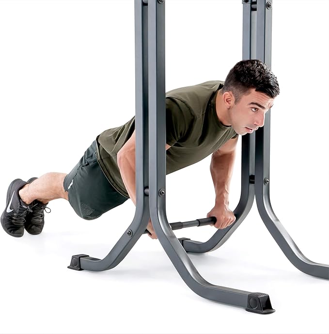 Marcy Power Tower Multi-Functional Home Gym Pull Up Chin Up Push up Dip Station for Strength Training TC-5580