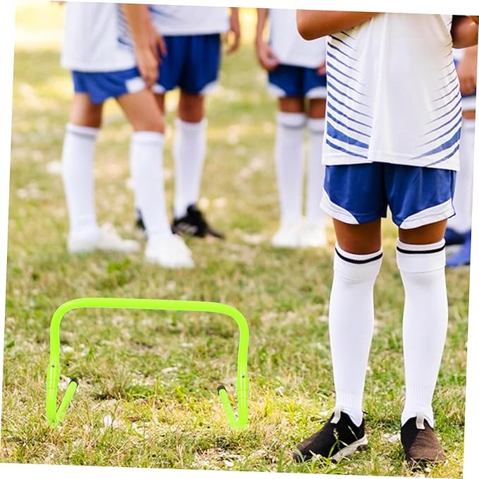 Professional Training Hurdles Adjustable PVC Agility Hurdle for Boys and Girls Football Training Wear-Resistant Speed for Developing Footwork and Agility Skills