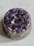 Purple Lepidolite Orgone Generator Energy Accumulator 7.83Hz/432Hz/528Hz/Advance Harmonics Many Beautiful Ingredients!! (Purple Lepidolite)