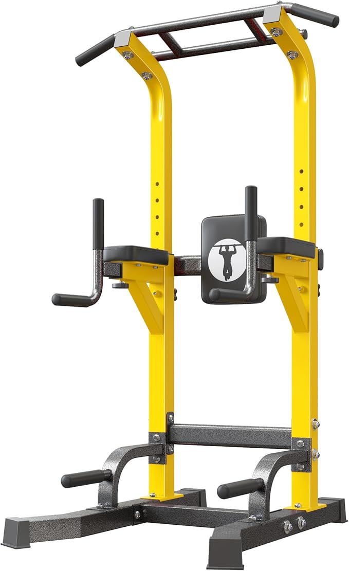 SogesHome Adjustable Pull Up Bar & Dip Station, Heavy Duty 330LB Capacity Multifunctional Home Gym Fitness Equipment for Strength Training, Push Up Stand for Arm, Back, Core & Full Body Workout