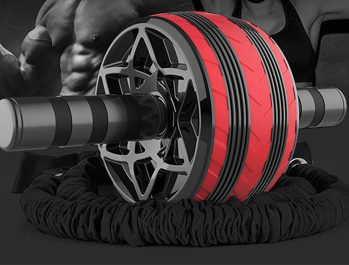 AB Wheel Roller, Exercise Abdominal Fitness Wheel, Work-out Strength-Training Roller, 11.2"W