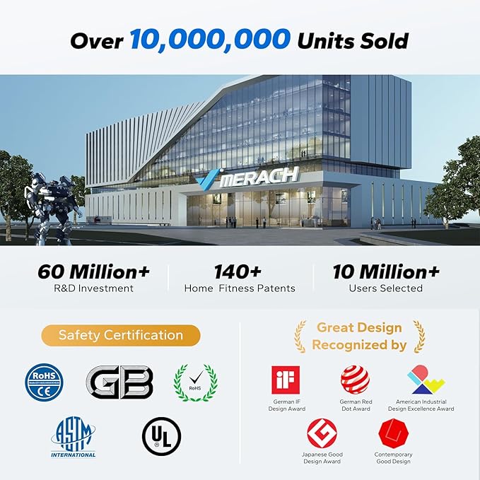 MERACH Foldable Rowing Machines for Home, Magnetic Rowing Machine with 16-Level, Compact Row Saves 20% Space, 350 LBS Load Capacity, Free MERACH App and 1000+ Champion Coaching Course & Games