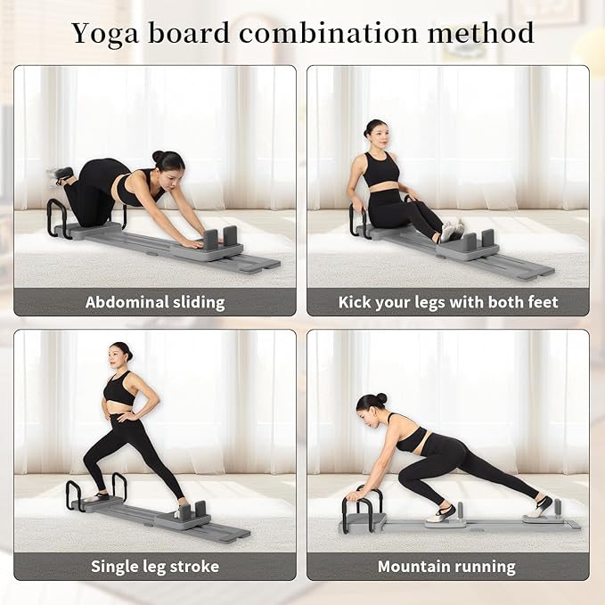 Foldable Pilates Reformer for Home 2025 Yoga Reformer: Modular All-in-One Machine for Pilates, Ski Machine & Full Body Strength Training with 360° Angled Workouts The Perfect