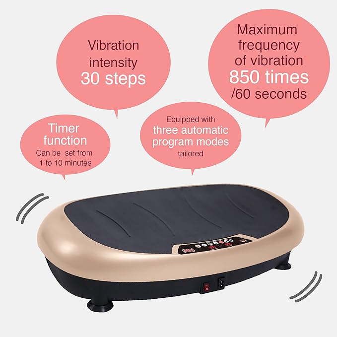 Bodysculpture Exercise Vibration Plate Machine Full Body Workout Compact Size Platform.
