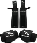 Real Steel Heavy-Duty Wrist Wraps for Weightlifting Men & Women - 24" Gym Wraps with Thumb Loop - Wrist Straps for Weightlifting Support, Powerlifting, and Strength Training - Workout Support Braces
