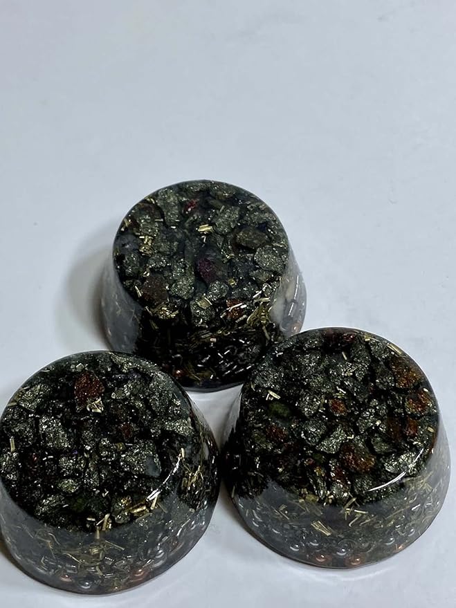 Chalcopyrite Peacock Ore Orgone Generator Energy Accumulator 528Hz/7.83Hz/Advance Harmonics Many Beautiful Ingredients and Colors!(Chalico Pyrite)