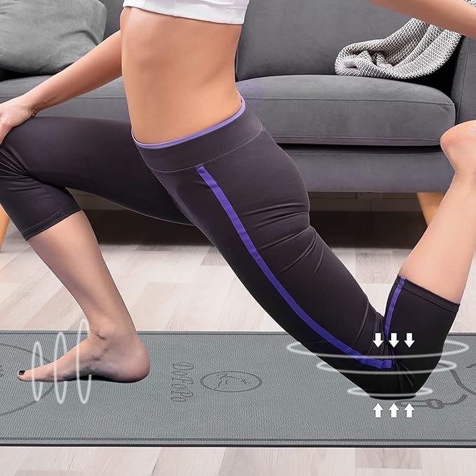 Jump Rope Mat 71"/63"x24" Larger Non-Slip Indoor Outdoor Exercise Fitness Mat, High-Density Workout Shock Absorption for Home Gym Flooring Concrete Jumping Rope