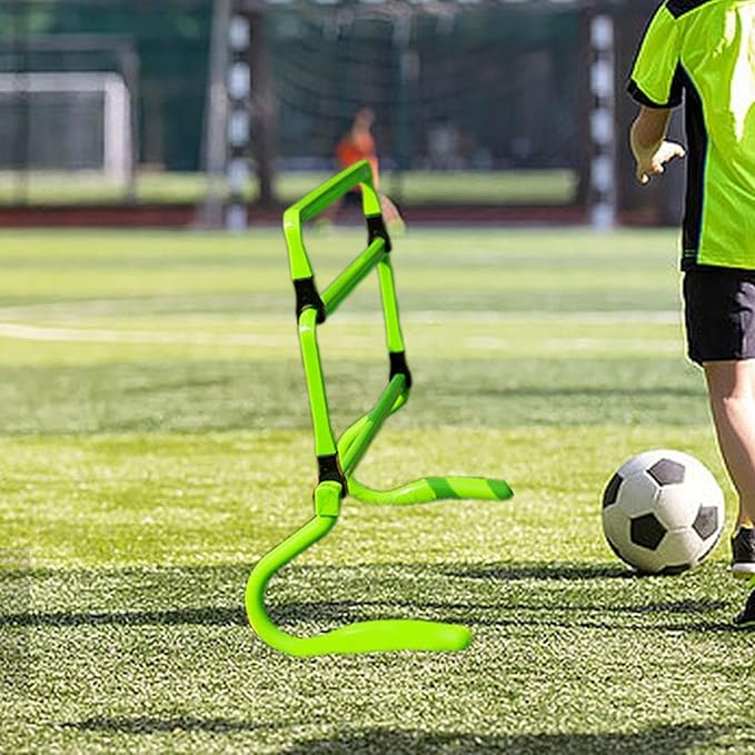 pistro Agility Training Hurdles Set for Speed & Footwork Drills - Adjustable Height, Durable Plastic & Nylon, Football Practice, Kids & Adults