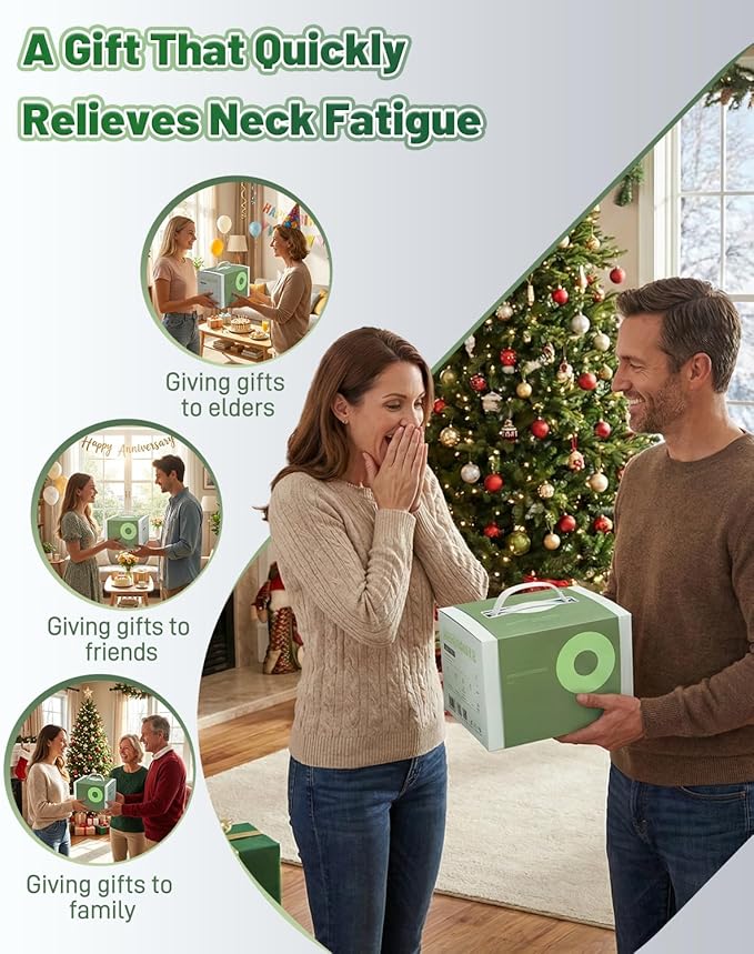Siaasoo Neck Massager(Genuine OEM), Bionic Heated Massager (Patent Pending), Electric Deep Tissue 3D Kneading Massage, Portable neck massage, N7 Master Hand Series for Deep Tissue Pain Relief in Neck.