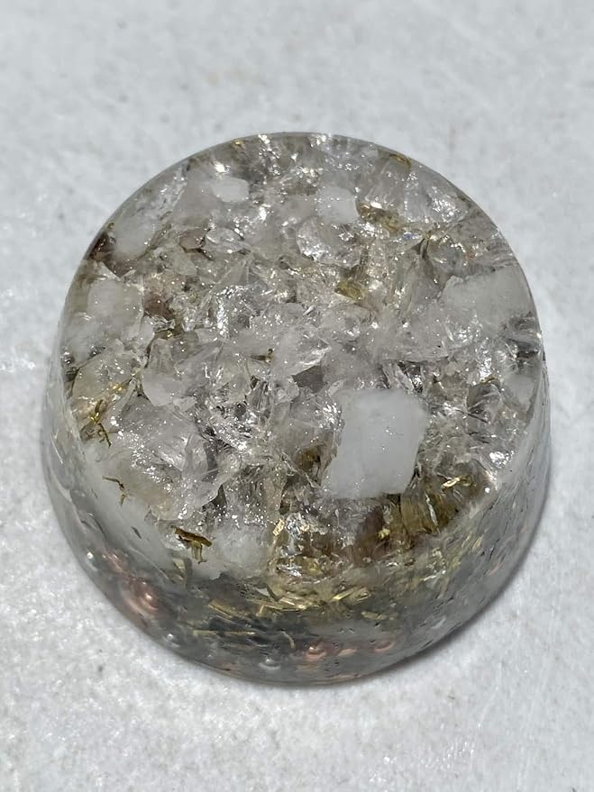 Quartz Mix Orgone Generator Energy Accumulator 528Hz/7.83Hz/Advance Harmonics Many Beautiful Ingredients and Colors! (Quartz Mix)