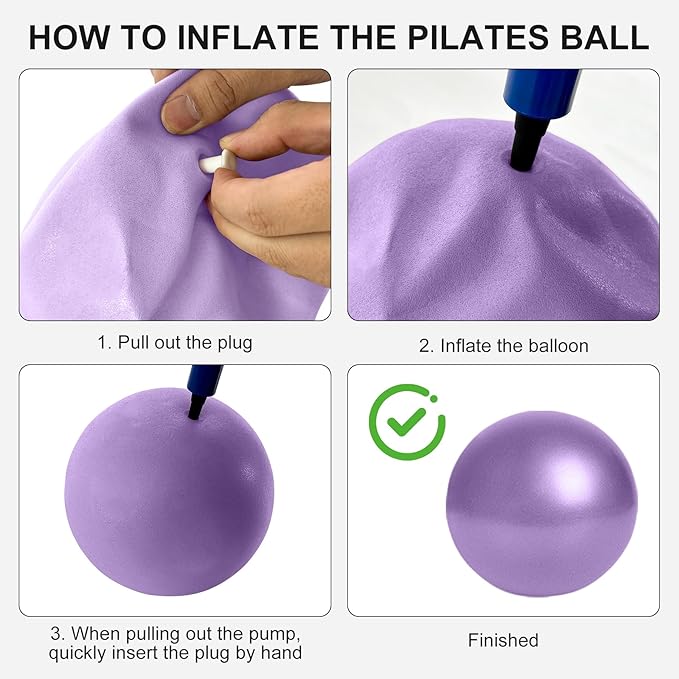 Home Pilates Kit for Women， Pilates Essentials Kit for Women，Pilates Equipment，14 Inch Fitness Circle, 9 Inch Yoga Ball 5 Resistance Bands for Beginners Home Workouts