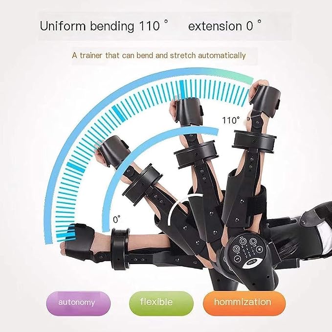 Elbow Joint Recovery Device, Stroke Rehabilitation arm Elbow Protector, Hemiplegia Robot Training Device, hinged Elbow Support arm Exerciser with Remote Control and Intelligent Timing(Right)