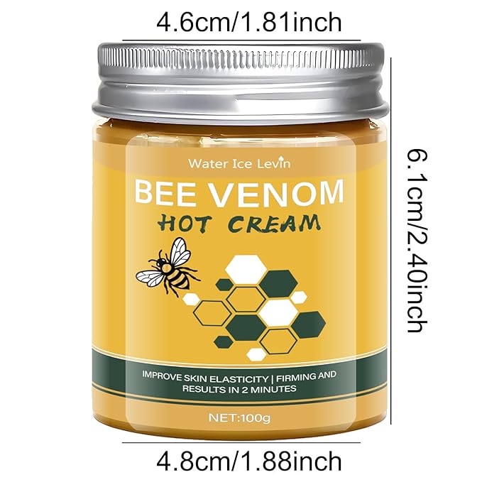 2PCS BEE VENOM Hot Sweat Cream Sweat Enhancer, Skin Firming Lotion – Natural Workout Enhancer for Muscle Warm-Up & Skin Tightening – Long Lasting Moisturizing Pre and Post Workout Massage Lotion