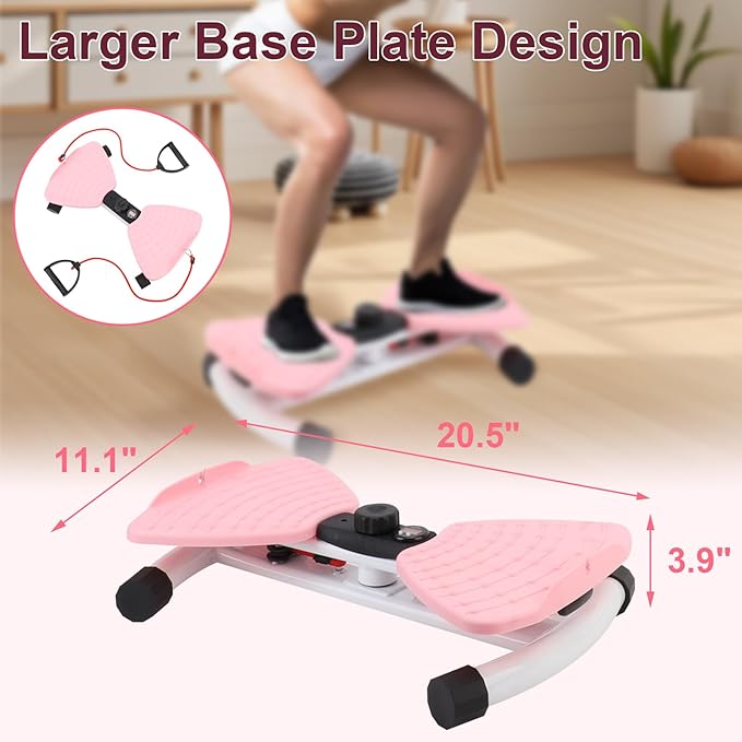 Waist Board, Noiseless Waist Machine, Adjustable Exercise Twist Board, Waist Sculptor Twist with Digital Display, 220.5 Lbs Load Capacity
