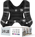 Weighted Vest for Women & Men with Reflective Stripe and Adjustable Buckle, Comfortable & Durable Rucking Vest for Walking, Running & Strength Training