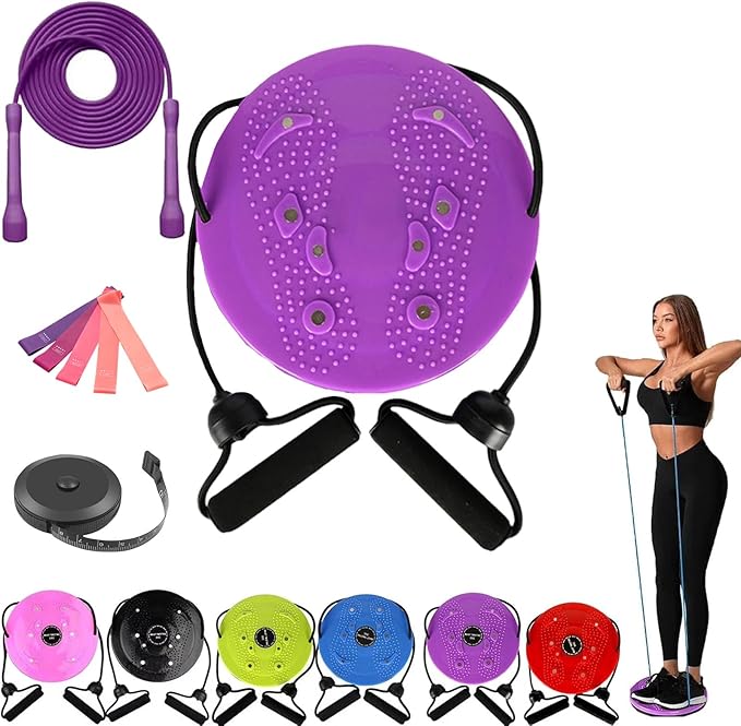 Waist Sculptor, 2026 New Waist Twister Machine Exercise with Arm Bands, Ab Board Waist Twist Machine for Exercise, Legs, Buttocks, Hip Exercise