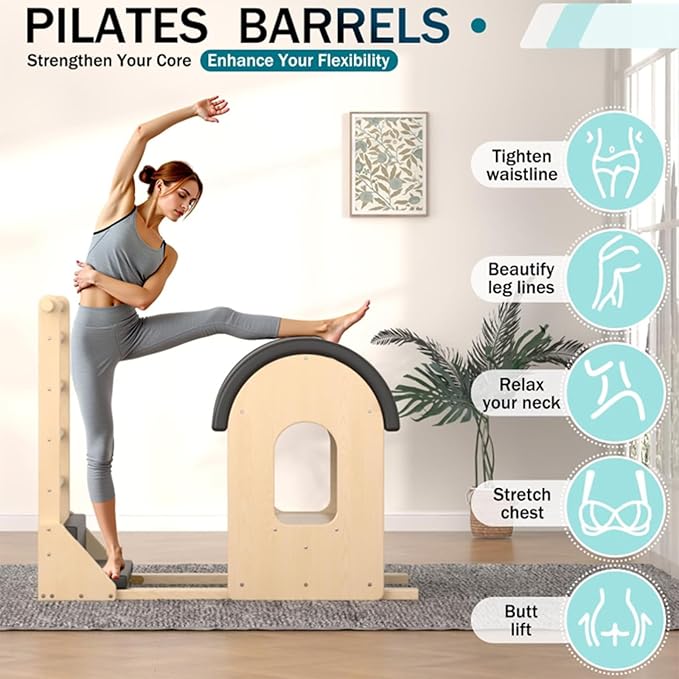 Multi-Functional Pilates Step Stool, an Essential Personal Training Equipment for Home Gyms, Yoga Studios, and Fitness Classes.