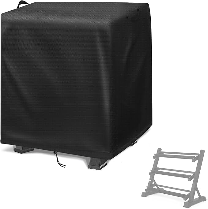 Dumbbell Rack Cover, Dust-Proof Strength Training Dumbbell Racks for Home Gym Cover Waterproof Dumbbell Weight Rack Protective Cover (Cover Only)