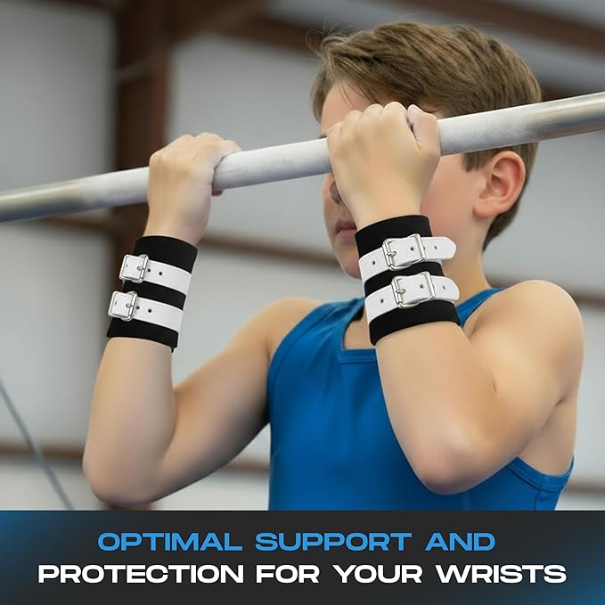Gibson Athletic Wrist Saver Neoprene Wristband for Gymnastics | Enhanced Wrist Support & Comfort During Training & Performances - Under Grips for Sweat Absorption, Provides Wrist & Joint Support