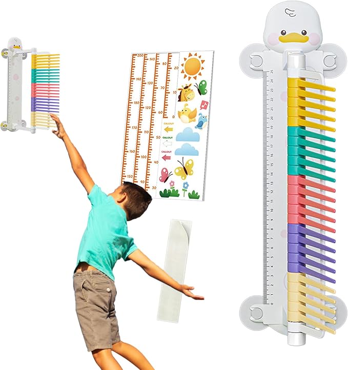Vertical Jump Measurement Tool | Adjustable High Jump Stick Pole for Kids Training | Educational Vertical Jumps Trainer, Touching Patting Test Equipment for Exercise, Fitness Sports School Gift