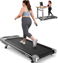 Niceday Walking Pad Treadmill with 10% Auto Incline, 400lbs Capacity, Under Desk Treadmill for Home Office, 16.5" Widened Running Belt, 3HP Super Quiet Brushless, Magnetic Remote & Preset Goals