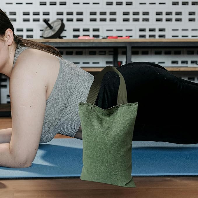 BESPORTBLE 2kg Sandbag with Handle Weights for Yoga and Fitness Training Canvas Empty Bag for Workouts and Exercise Sessions