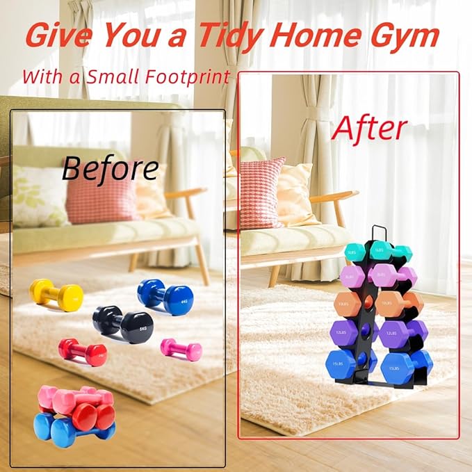 Weight Rack for Dumbbells,A-Frame Dumbbell Rack Stand Only, Alloy Steel Dumbbells Storage Rack with Handle for Home Gyms Workout (Dumbbells not include)