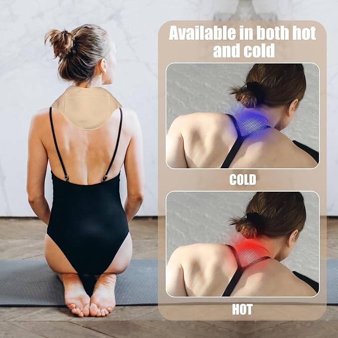 Shoulder Castor Oil Pack, Organic Castor Oil Pack Castor Oil Pack Organic Castor Oil Pack Wrap Castor Oil Pack for Neck and Shoulder, Not Included Castor Oil (Khaki)