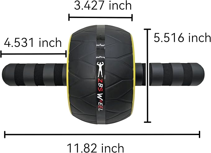 Ultimate Core Strength Wheel - Professional Ab Roller for Intense Home Workouts with Knee Support, Build Rock-Solid Abs & Total-Body Power